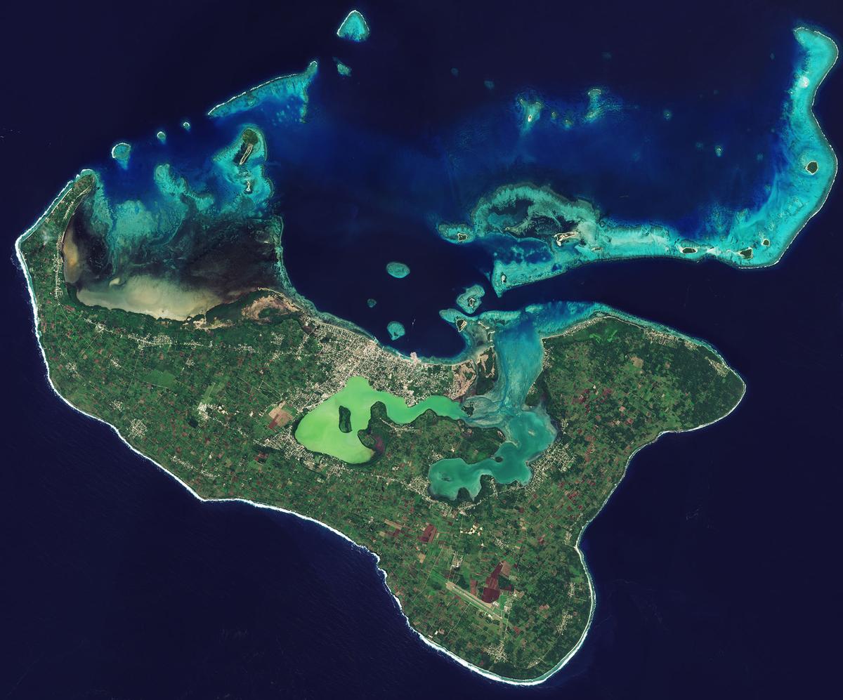 The island of Tongatapu