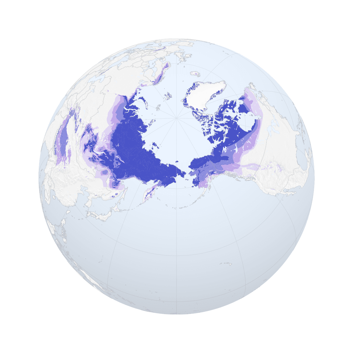 Methane in the frozen Arctic permafrost
