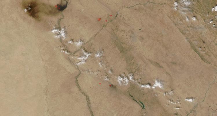 Oil fires in Iraq