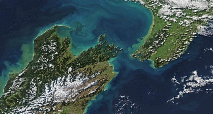 The Cook Strait, New Zealand