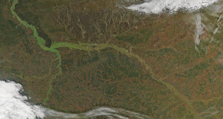 The Ob River Valley in Siberia