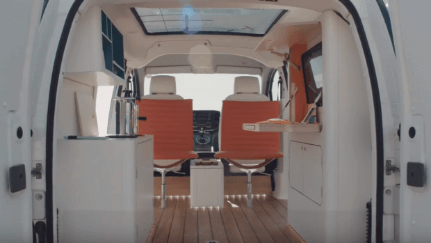 Nissan reveals the world's first electric office