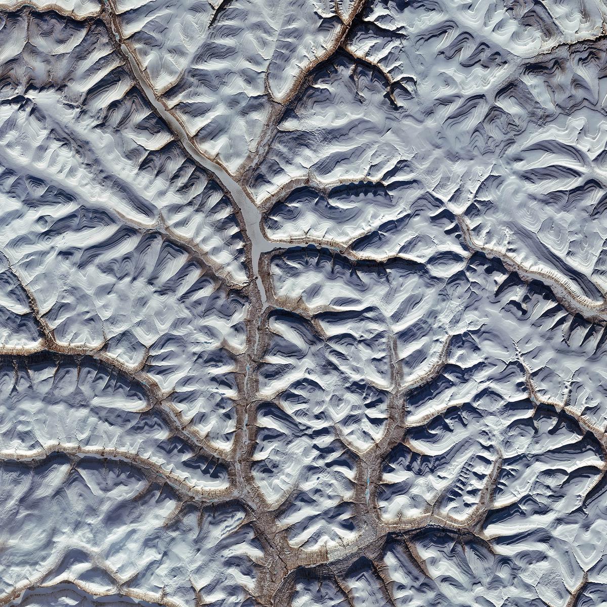 Birds eye view of Putorana Plateau, Siberia