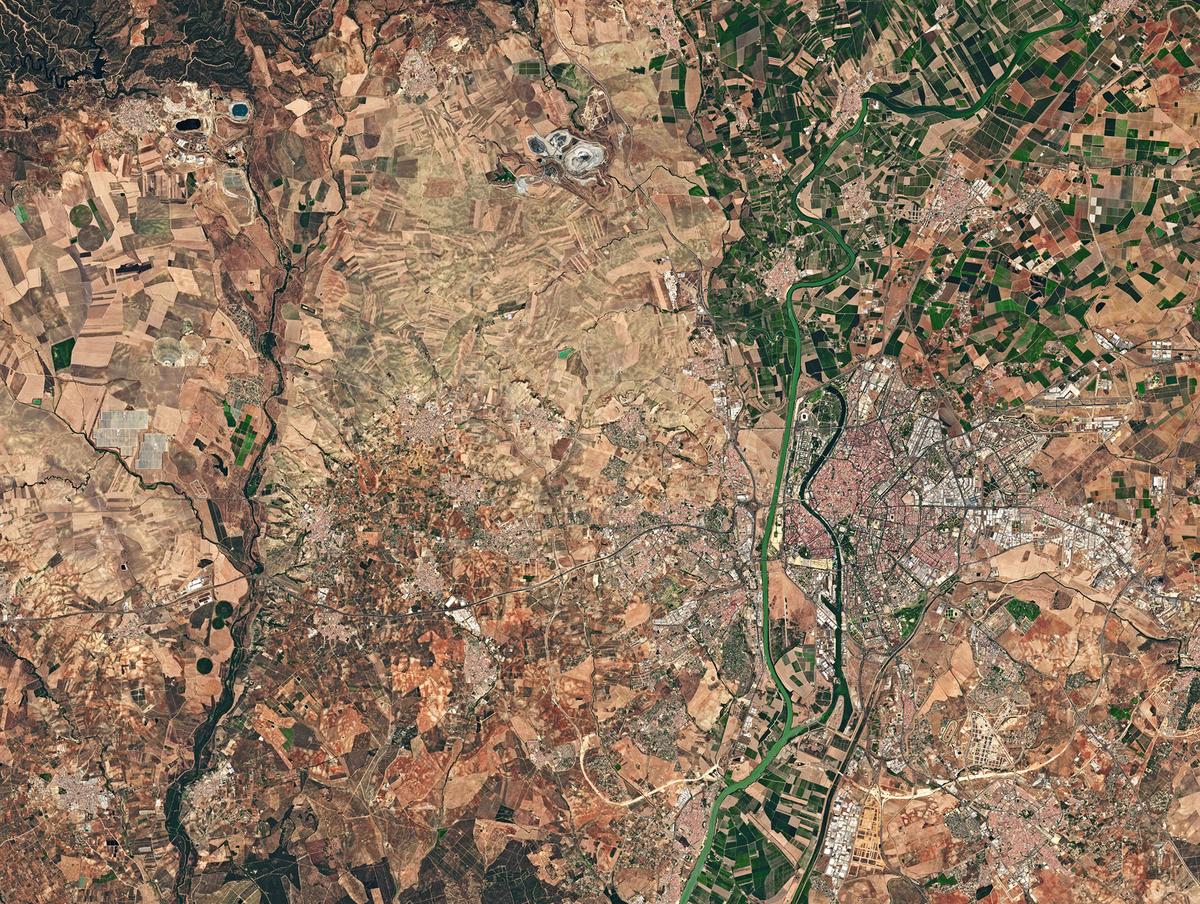 Seville, Spain seen from space