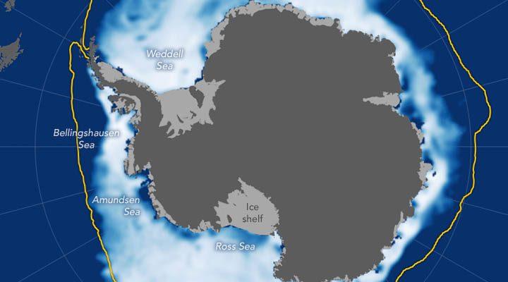 Antarctica sea ice reached a record low in November