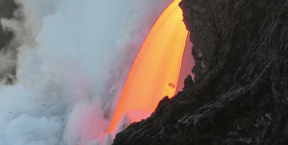Waterfall of lava shoots out of Hawaii’s Kilauea volcano