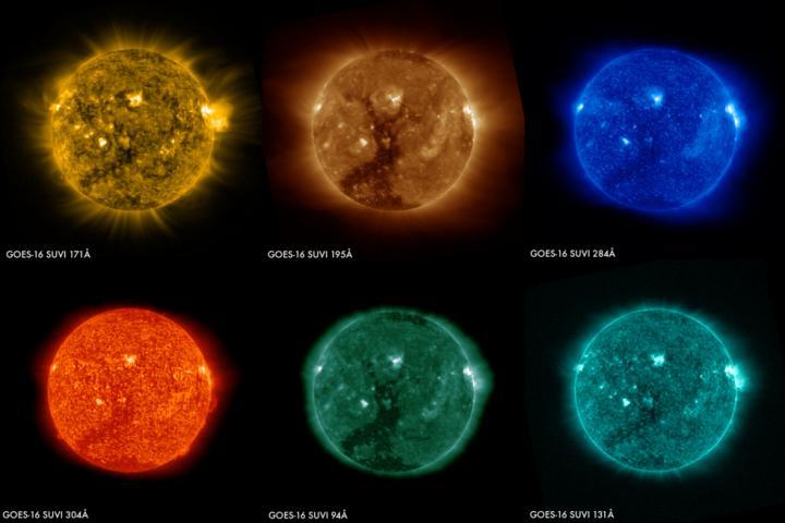 First images of the sun from NOAA's GOES-16 satellite
