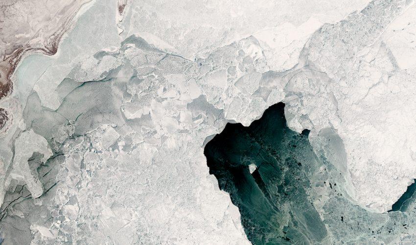 Varieties of ice formations in the Caspian Sea