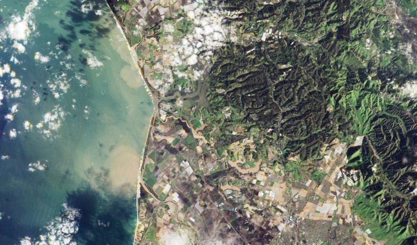 Monterey Bay filled with sediment from rivers