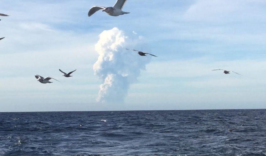 Bogoslof Volcano erupts again