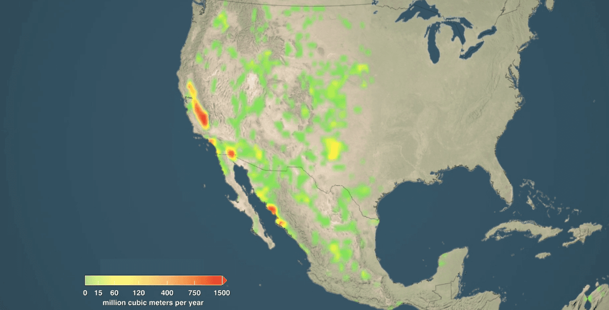 Agricultural irrigation causing significant groundwater depletion