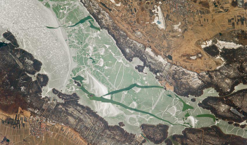 Springtime Meltage Begins on Lake Neusiedl