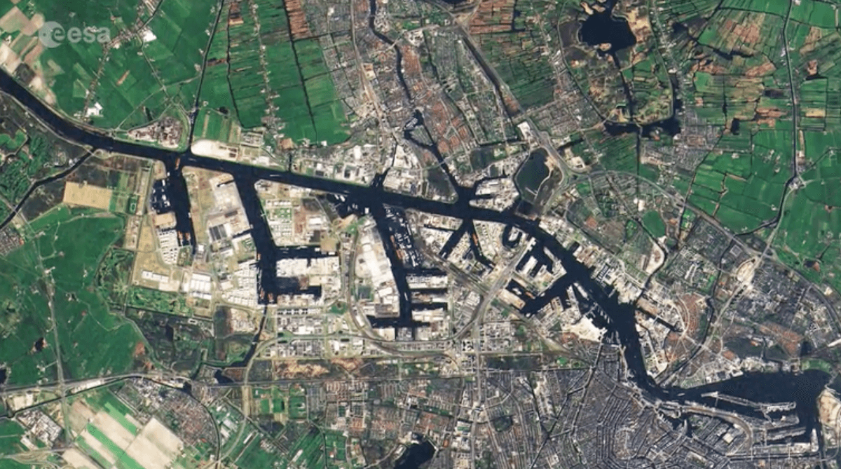 Earth from Space: Amsterdam