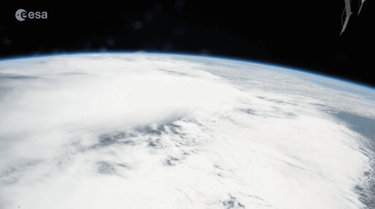 Cloudy Earth from the International Space Station