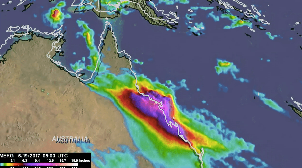 Record rainfall in Queensland, Australia