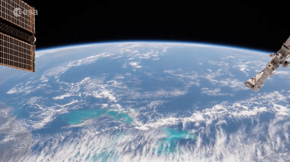 The Bahamas under cloud cover