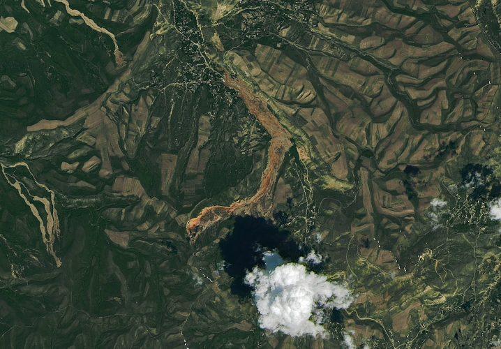 Landslide in Southern Kyrgyzstan