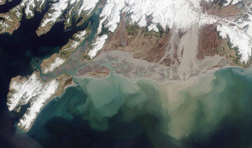 Copper River Draining into the Gulf of Alaska