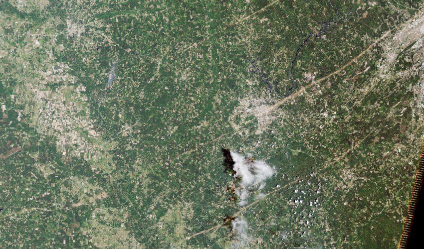 Tornado track in Tuscaloosa, Alabama