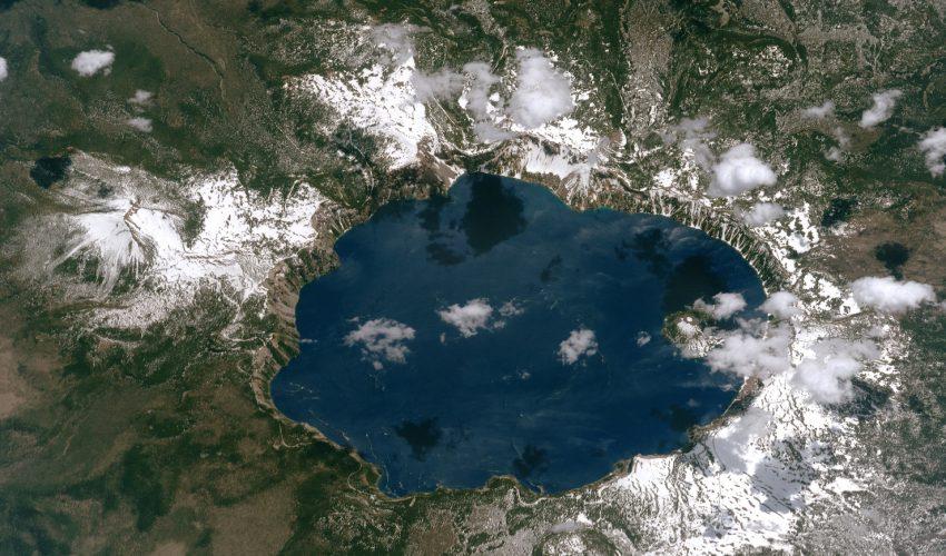 Crater Lake in southwest Oregon