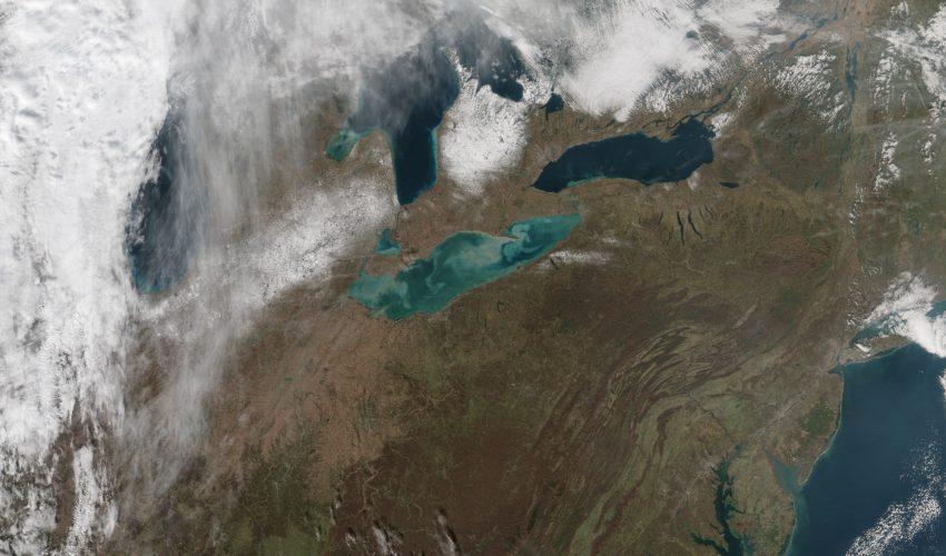 Sediments in Lake Erie