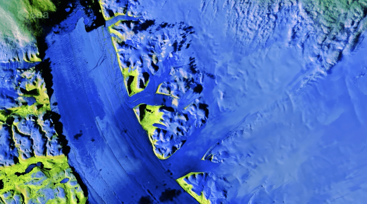 The Petermann Glacier from space