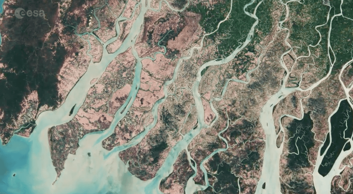 The Irrawaddy Delta in Myanmar