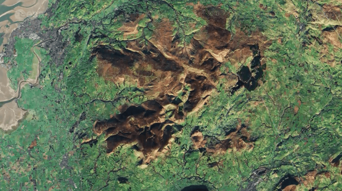 Earth from space: northwest England