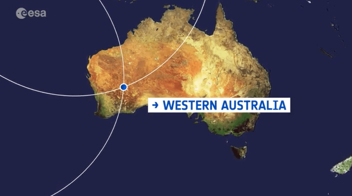 Southwestern Australia as seen from space
