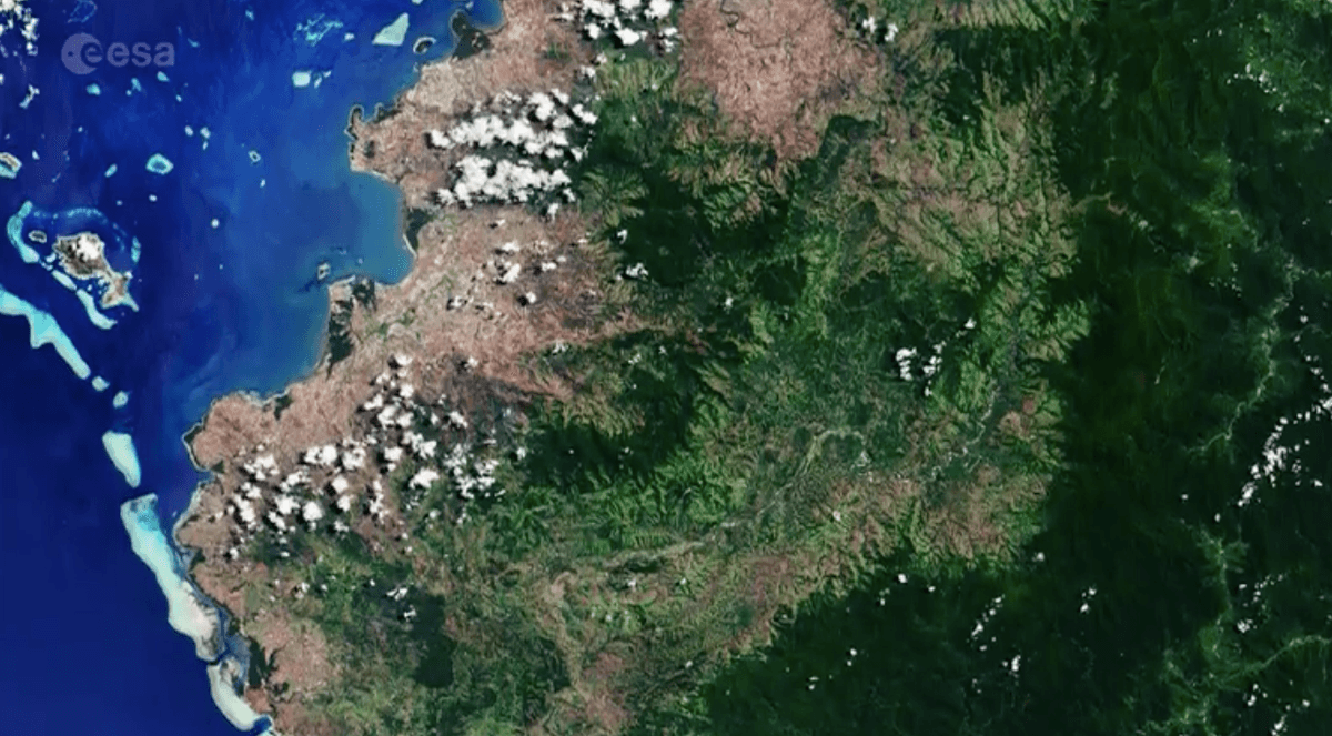 Viti Levu in the south Pacific Ocean