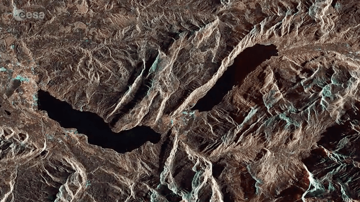 The Swiss Alps seen from space