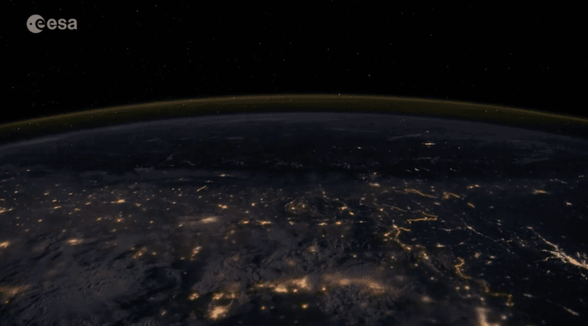 Flying over India and China