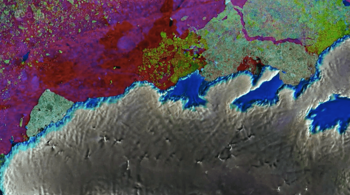 Thurston Island in Antarctica