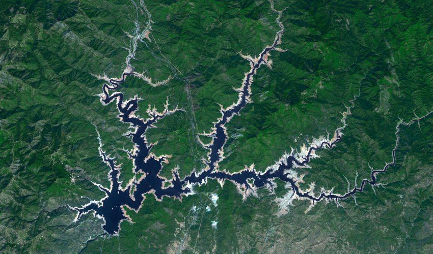 Shasta Lake in northern California