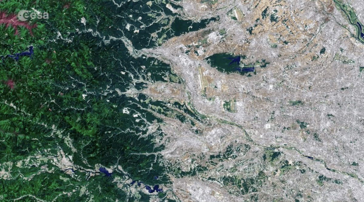 Tokyo as seen from space