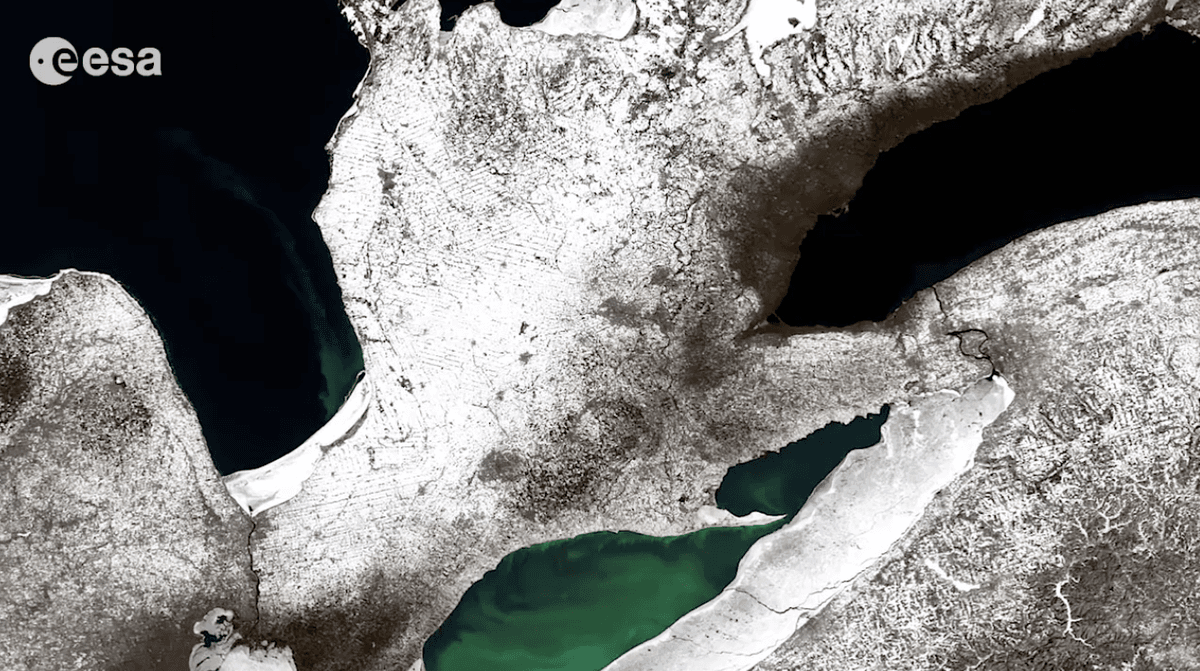 The Great Lakes seen from space