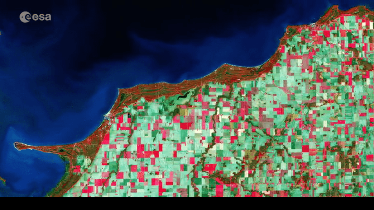 Farming has a visible impact on Lake Huron