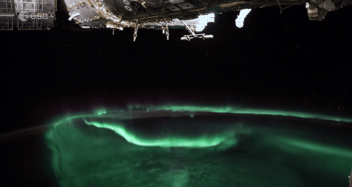 Amazing view of an aurora from space