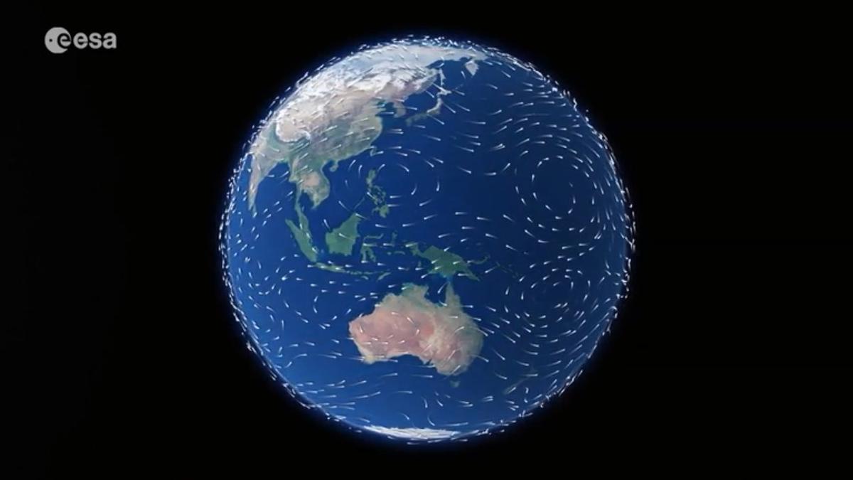 The Aeolus wind satellite is prepared for liftoff