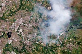 Summer heatwave visibly scorched Europe