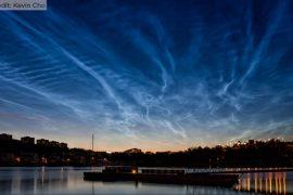 Studying gravity waves in electric blue clouds