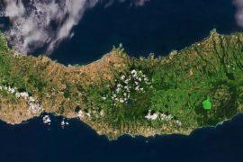 The Portugese island of São Miguel from space