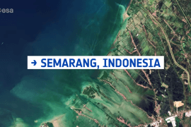 Semarang, Indonesia from space