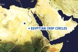 The Egyptian desert from space
