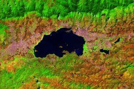 Lake Valencia in northern Venezuela