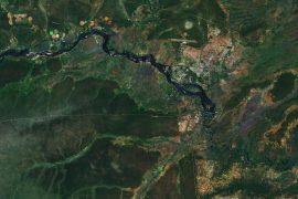 Victoria Falls from space