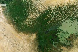 Lake Chad in West Africa