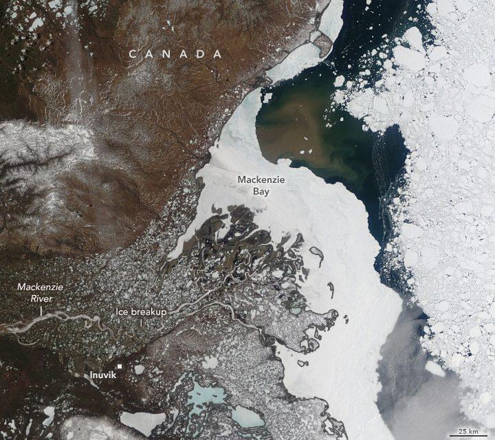 Mackenzie River in the Canadian Arctic