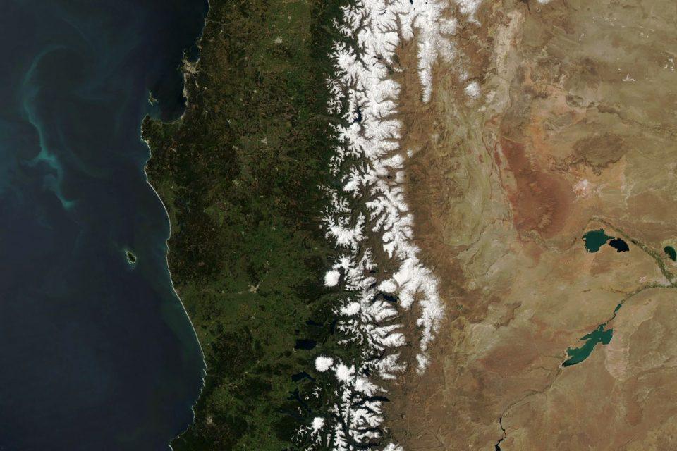 Springtime in the central Andes mountains