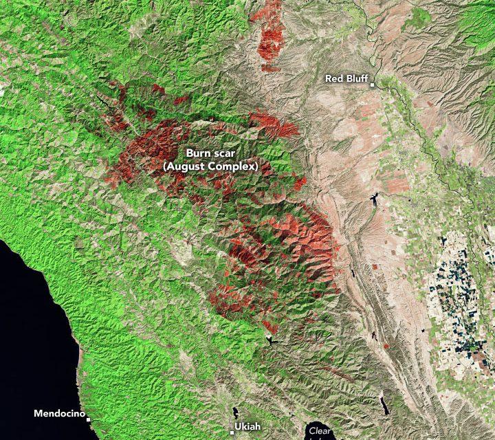 August Complex fire leaves behind massive burn scar